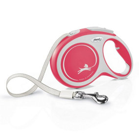Flexi New Comfort Tape Large Retractable Dog Lead Red (8m)