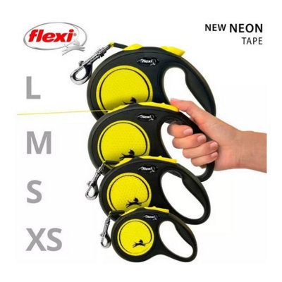 Dog Lead Flexi NEW NEON 5 m Size S Green