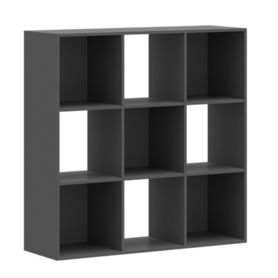 Flexi Storage Compact Cube 9 Compartment Storage Cube - Grey