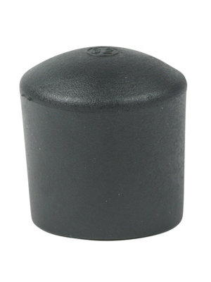 FLEXIBLE BLACK FERRULES TIPS ENDS PROTECT WIRE LEGS TEA TRAYS ETC (16 PACK) 6MM