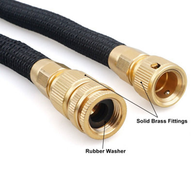 Flexible Expanding Garden Hose Pipe - 25ft - 3