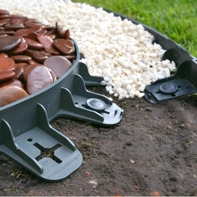 Flexible Garden Lawn Edging in Green H4.5cm x 15m (20x 80cm) DIY at B&Q