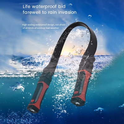 Flexible Hands-Free LED Neck Light - Rechargeable, Bright, Magnetic ...
