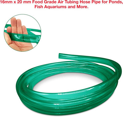 Clear PVC Flexible Vinyl Pipe Water Hose 16mm X 19mm - 5m - Food Grade
