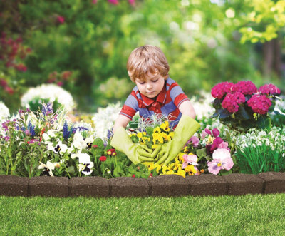 Flower bed deals edging stones