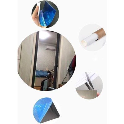 Flexible Mirror Sheets, Mirror Wall Stickers, Self Adhesive Non Glass ...