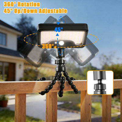 Flexible Octopus Solar Lights Outdoor, Solar USB Dual Charge Motion ...