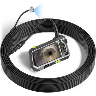 Flexible Plumbing Borescope 15 Metre Probe Semi Flexible with Small Skid