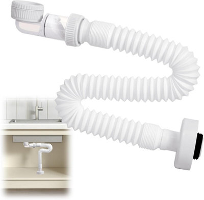 Universal Flexible Bathroom Sink Drains Downcomer Wash Basin Pipe Bathroom Basin Waste Pipe Trap Connector For Kitchen - 13