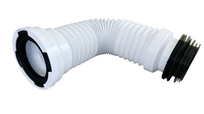 Flexible Toilet Pan Connector Universal WC Toilet Pan Connector Flexi Slinky Waste Soil Pipe 300mm-600mm. FREE DELIVERY