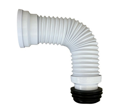 Flexible Toilet Pan Connector Universal WC Toilet Pan Connector Flexi Slinky Waste Soil Pipe 300mm-600mm. FREE DELIVERY - 5