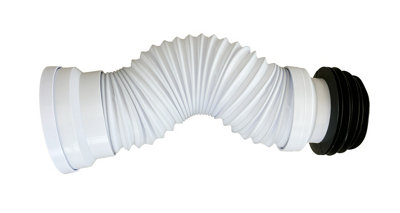 Flexible Toilet Pan Connector Universal WC Toilet Pan Connector Flexi Slinky Waste Soil Pipe 300mm-600mm. FREE DELIVERY - 8
