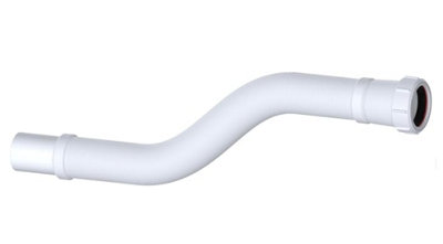 Flexible Waste Pipe Connector 1.1/2 Inch Outlet - 40mm Compression x Plain Spigot Waste Pipe Flexible Drain Pipe