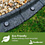 FlexiBorder Brown 2 x 1m Flexible Garden Edging for Garden Borders - Lawn Edging for Pathways and Landscaping