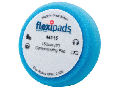 Pad De Polissage Flexipads World Class 135mm (5,5") Hexagonal PRO-NOIR - Neuf - Fabriqué Au Royaume-Uni