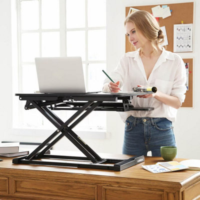 FlexiSpot Alcove Riser Standing Desk Black Converters