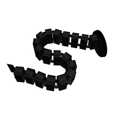 FlexiSpot Black Vertical Flexible Wire and Cable Collation System 1.28M, 120mm Diameter