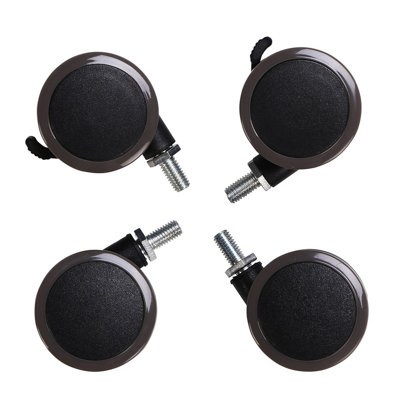 FlexiSpot Braked Heavy duty Swivel Castor, (Dia)50mm (H)58mm-Colour Black