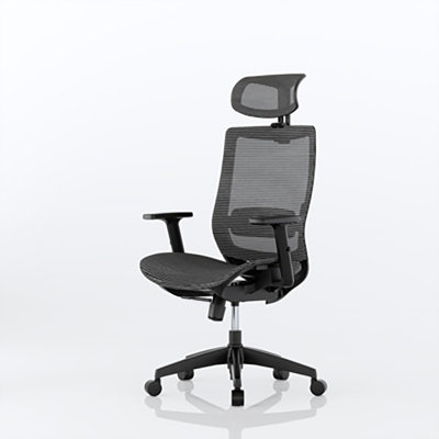 FlexiSpot Ergonomic Full Mesh 3D Armrest Office Chair in Grey