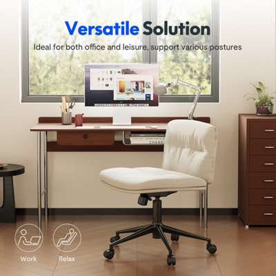 FlexiSpot U-shaped Design Support Ergonomic Office Chair Light Brown