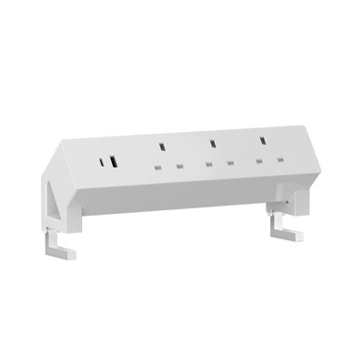 FlexiSpot White 3 Outlet Power Strip with USB  for Home or Office Use