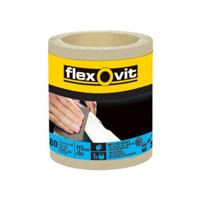 Flexovit 63642526413 General Purpose Sanding Roll 115mm x 5m Fine 180G FLV26413