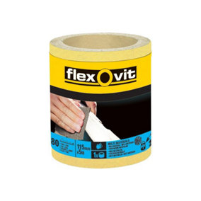 Flexovit 66261104021 High Performance Sanding Roll 115mm x 5m Extra Coarse 40G FLV69909