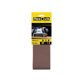 Flexovit - Cloth Sanding Belt 560 x 100mm Fine 120G Pack of 2