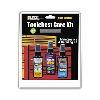 Flitz Tool Box Cleaning Kit Safe On Stainless Steel Chrome And Painted Surfaces