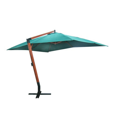 Floating Parasol Melia 300 x 400 cm Green