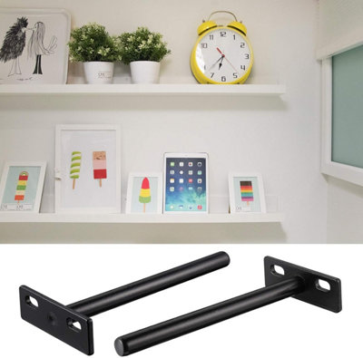 Floating Shelf Bracket 4 Pack 5 Inch Heavy Duty Invisible Shelf Bracket ...