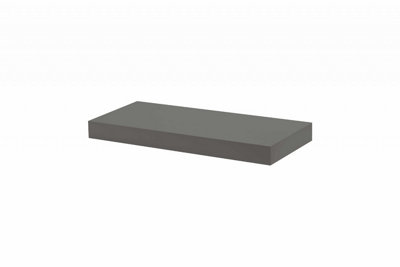 Floating Shelf Kit, Dark Grey, 115x25x5cm