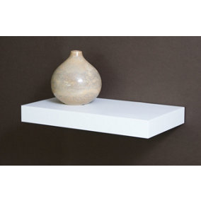 Floating Shelf Kit, Gloss White, 44.5x25x5cm