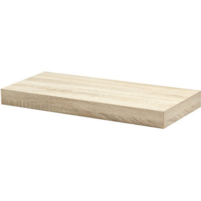 Floating Shelf Kit, Oak, 57x25x5cm
