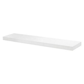 Floating Shelf Kit, Satin White, 150x25x5cm