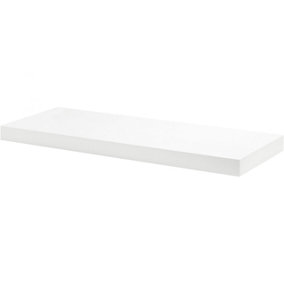 Floating Shelf Kit, Satin White, 90x30x5cm
