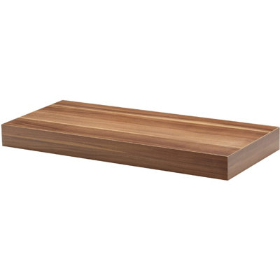 Floating Shelf Kit, Walnut, 57x25x5cm