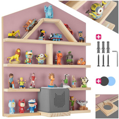 Floating Shelf Mylittle Story - for up to 50 Tonies, house design - pink