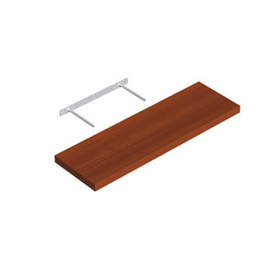 Floating Wall Mount Shelf Storage Shelves - Finish Apple Wood - Length 80cm