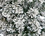 Flocked Christmas Tree Door Arch 2.4M Flat Top Frosted Effect Door decoration