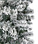 Flocked Christmas Tree Door Arch 2.4M Flat Top Frosted Effect Door decoration