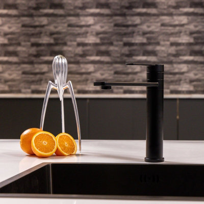 Flode Anka Single Lever Kitchen Tap Mono Design Matt Black