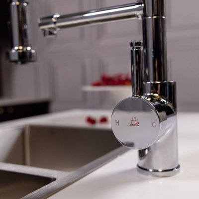 flode bojig Multiuse Style 3 in 1 Instant Boiling Hot Water Tap with Flexi Spray Polished Chrome Finish