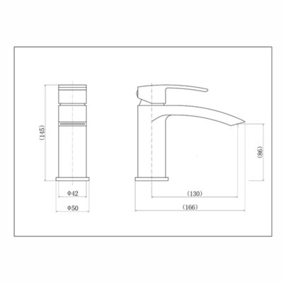 Flode Falun Mono Basin Mixer Tap with Waste Slotted Push Button Click-Clack Chrome
