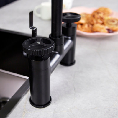 flode kraft Industrial Bridge Style 3 in 1 Instant Boiling Tap Matt ...