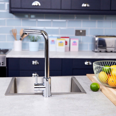 Flode Mjorn Single Lever Kitchen Sink Mixer Tap with Swivel Spout L ...