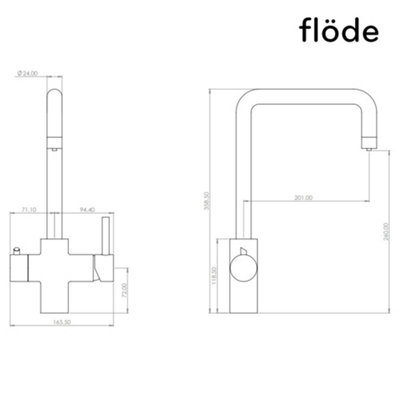 flode rora 3 in 1 Biometric Boiling Water Tap Brushed Gold Finish