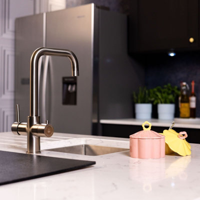 flode tre 3 in 1 Boiling Water Tap Brushed Nickel Finish