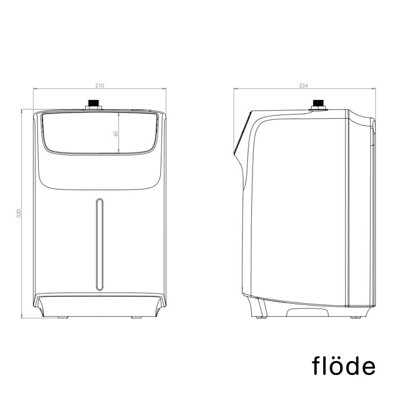 flode tre 3 in 1 Boiling Water Tap Matt Black Finish