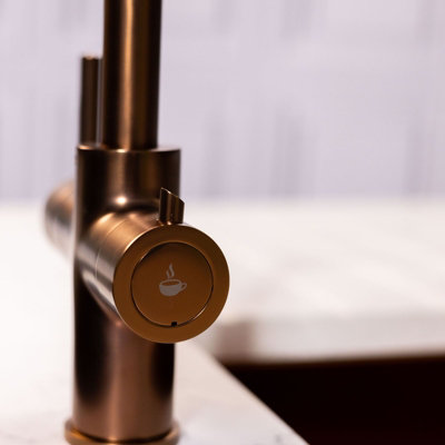flode tre 3 in 1 Boiling Water Tap Rose Gold Finish